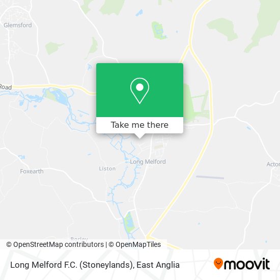 Long Melford F.C. (Stoneylands) map