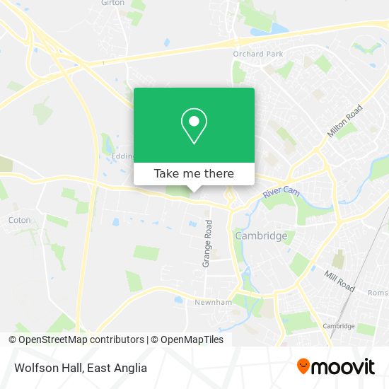 Wolfson Hall map