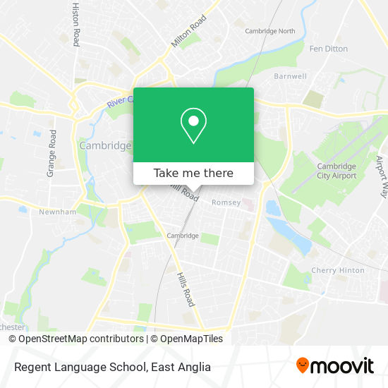 Regent Language School map