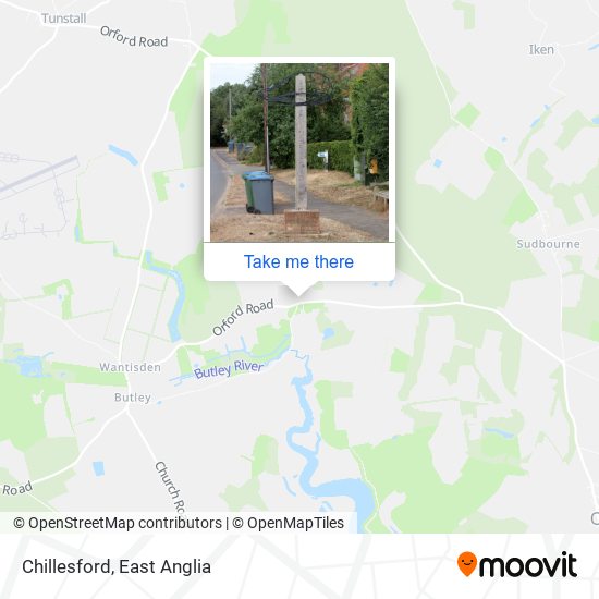 Chillesford map