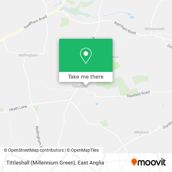 Tittleshall (Millennium Green) map