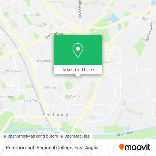 Peterborough Regional College map