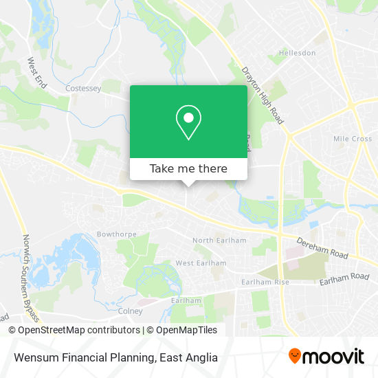 Wensum Financial Planning map