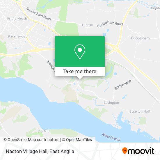 Nacton Village Hall map