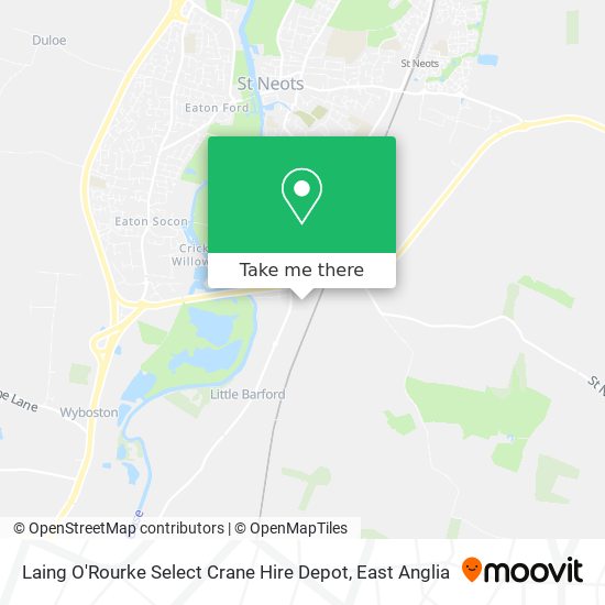 Laing O'Rourke Select Crane Hire Depot map