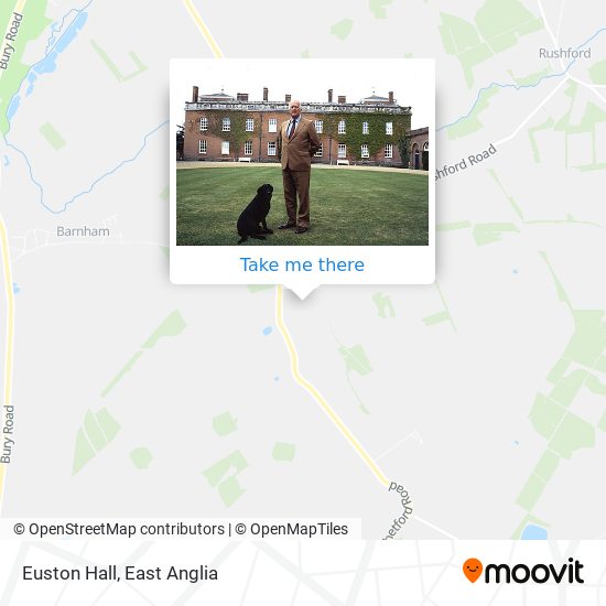 Euston Hall map