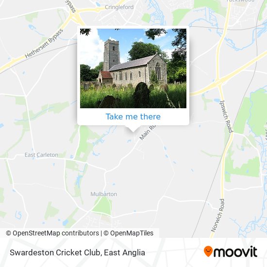 Swardeston Cricket Club map