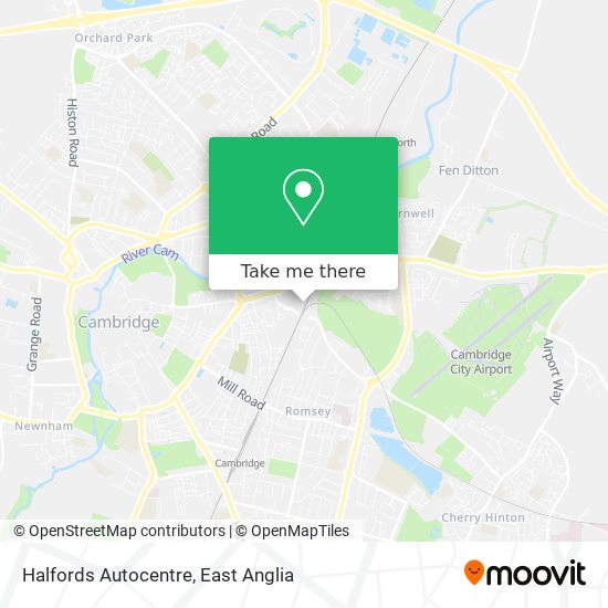 Halfords Autocentre map