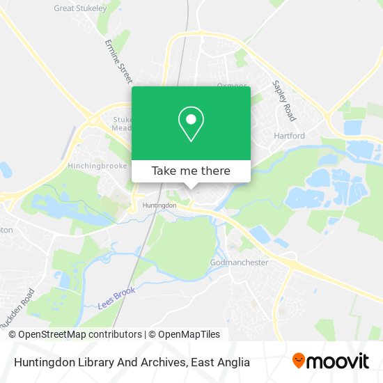 Huntingdon Library And Archives map