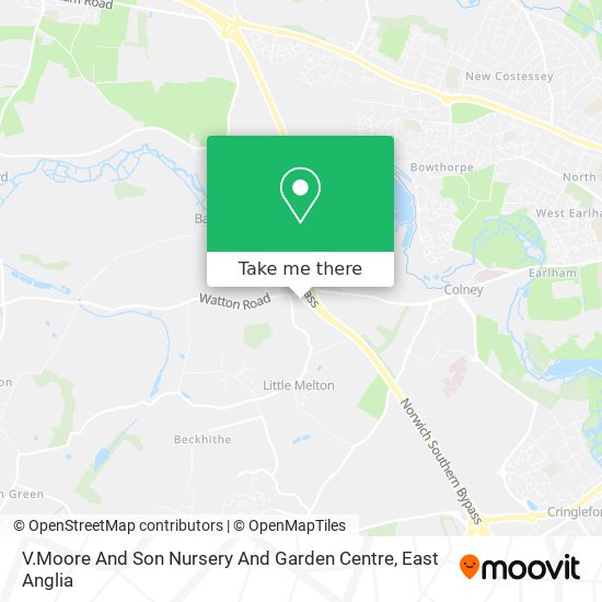 V.Moore And Son Nursery And Garden Centre map