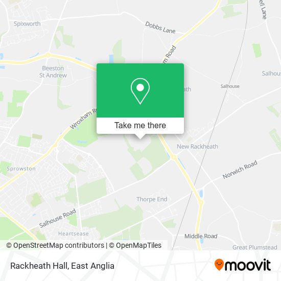 Rackheath Hall map