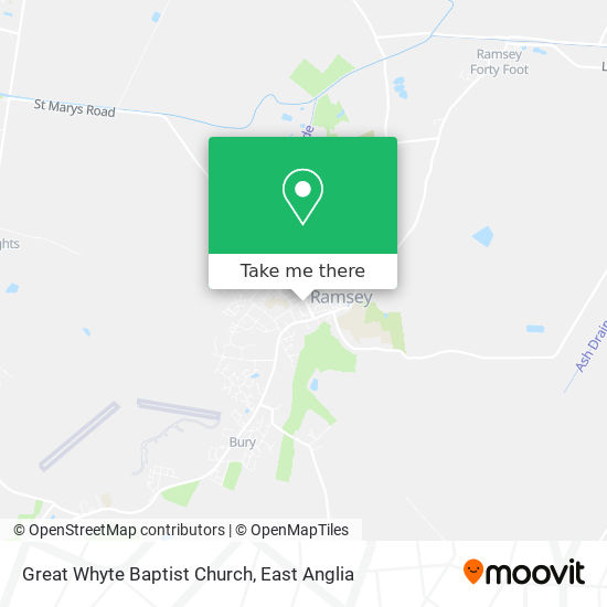 Great Whyte Baptist Church map