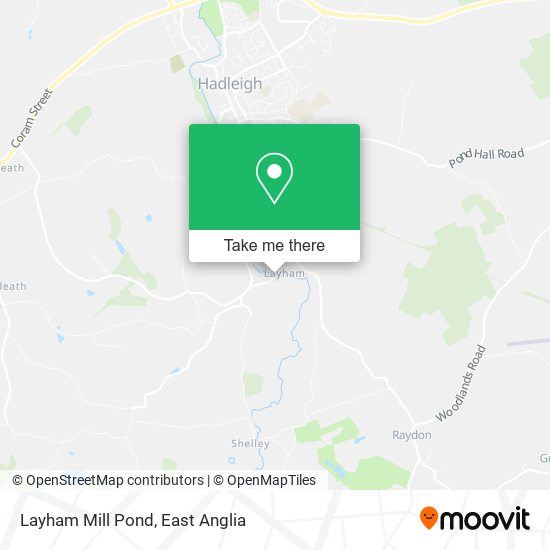 Layham Mill Pond map