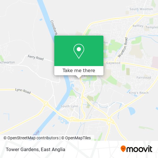 Tower Gardens map
