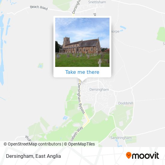 Dersingham map