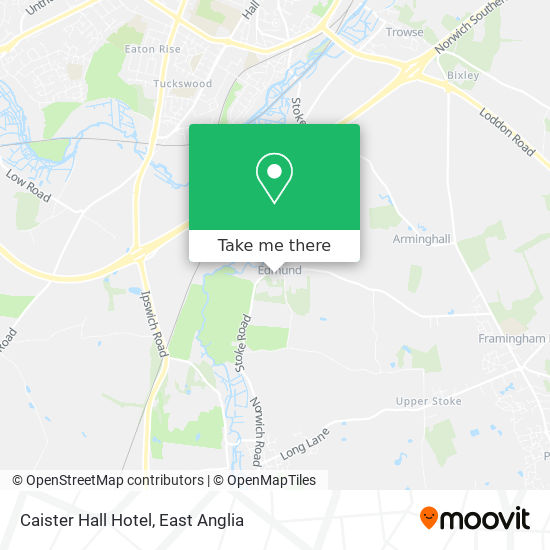 Caister Hall Hotel map