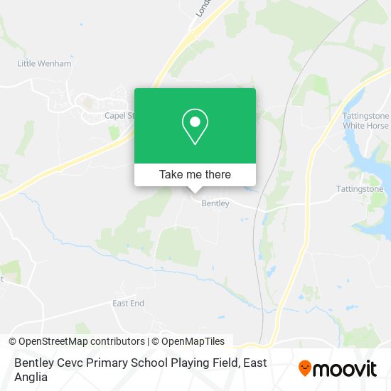 Bentley Cevc Primary School Playing Field map