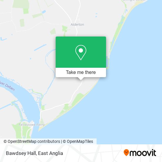 Bawdsey Hall map