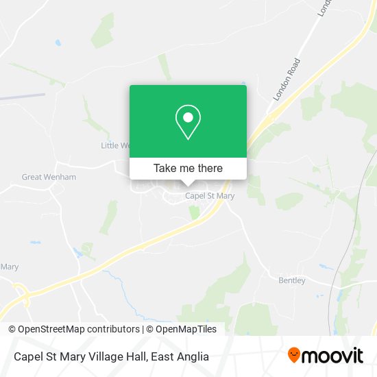 Capel St Mary Village Hall map