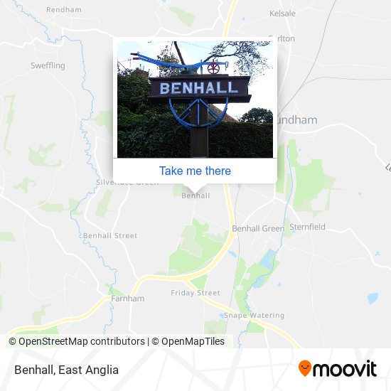Benhall map