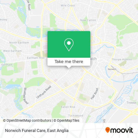 Norwich Funeral Care map