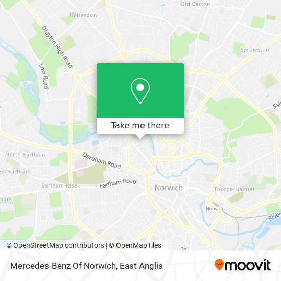 Mercedes-Benz Of Norwich map
