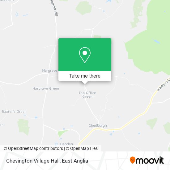 Chevington Village Hall map