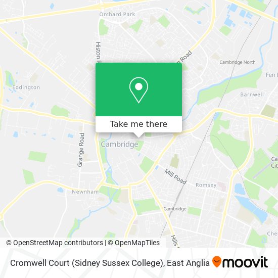 Cromwell Court (Sidney Sussex College) map