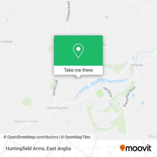 Huntingfield Arms map