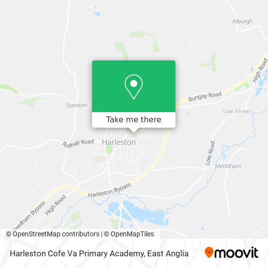 Harleston Cofe Va Primary Academy map