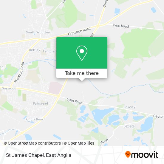 St James Chapel map
