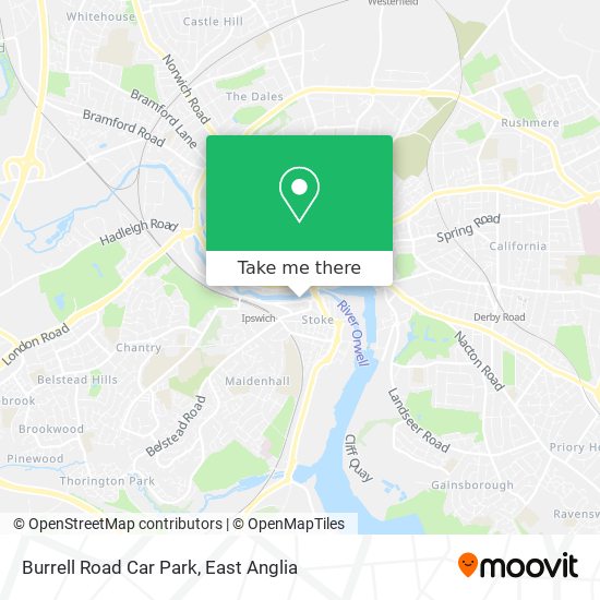 Burrell Road Car Park map