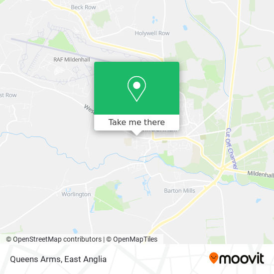Queens Arms map