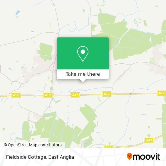 Fieldside Cottage map