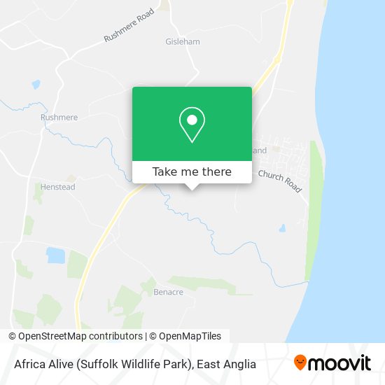 Africa Alive (Suffolk Wildlife Park) map