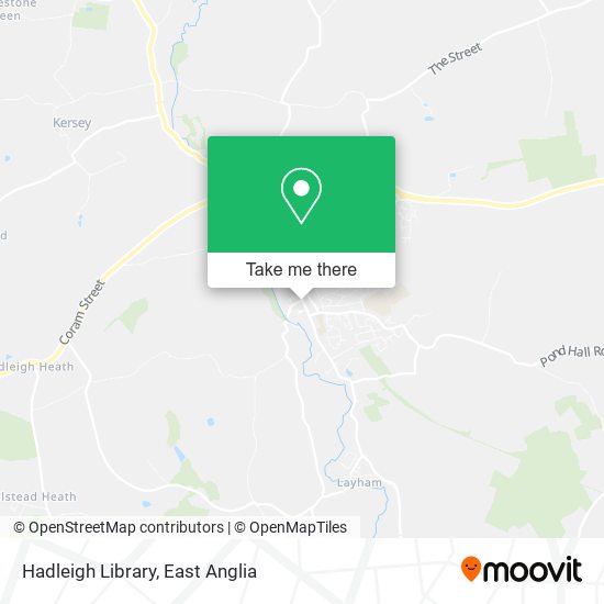 Hadleigh Library map