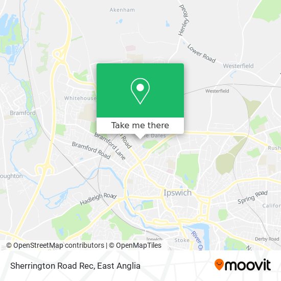 Sherrington Road Rec map