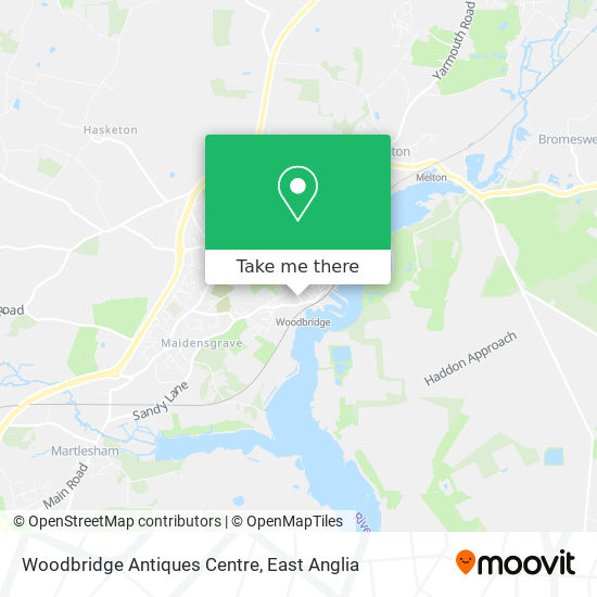 Woodbridge Antiques Centre map