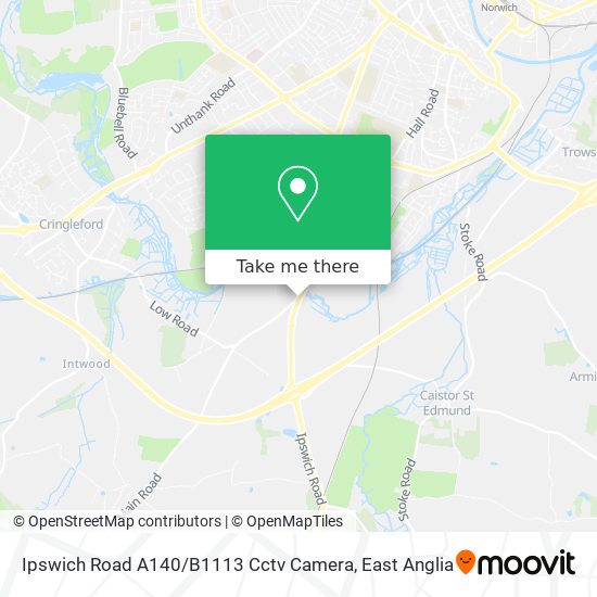 Ipswich Road A140 / B1113 Cctv Camera map