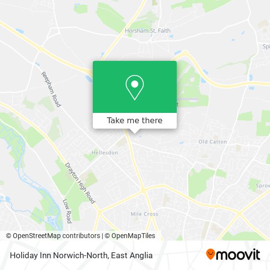 Holiday Inn Norwich-North map