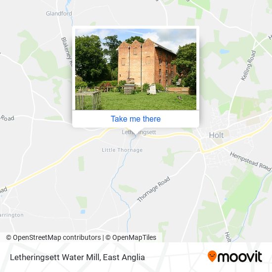Letheringsett Water Mill map