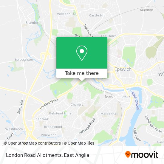 London Road Allotments map