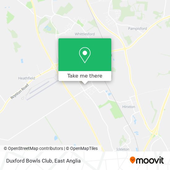 Duxford Bowls Club map