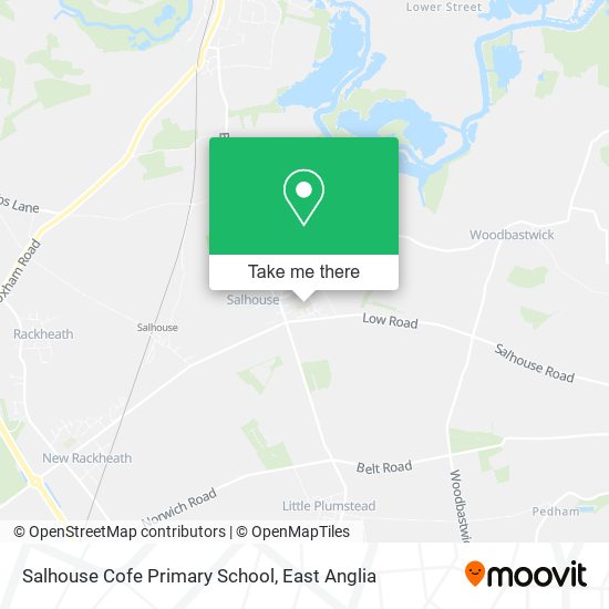Salhouse Cofe Primary School map
