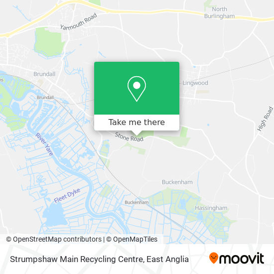 Strumpshaw Main Recycling Centre map