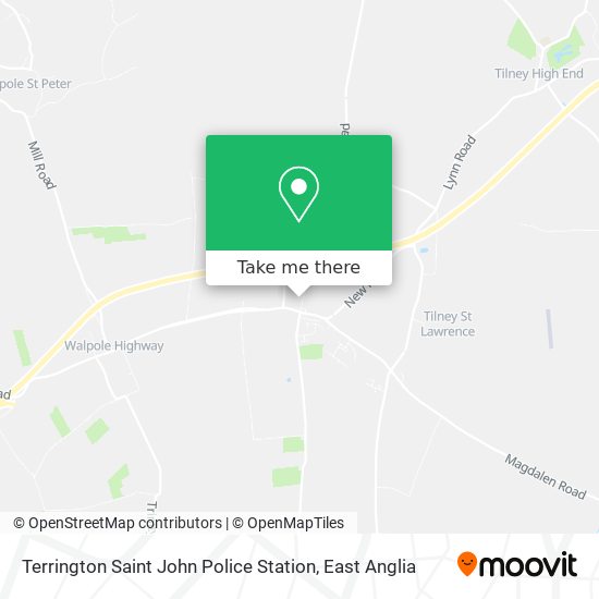 Terrington Saint John Police Station map