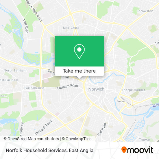 Norfolk Household Services map