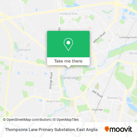 Thompsons Lane Primary Substation map