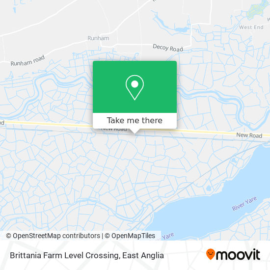 Brittania Farm Level Crossing map