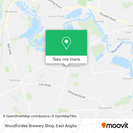 Woodfordes Brewery Shop map
